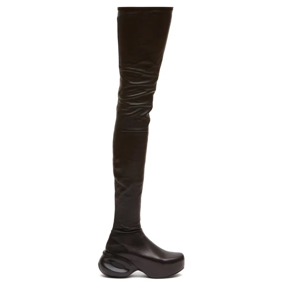 Givenchy G-Clog Leather Over-The-Knee Boots Womens 38